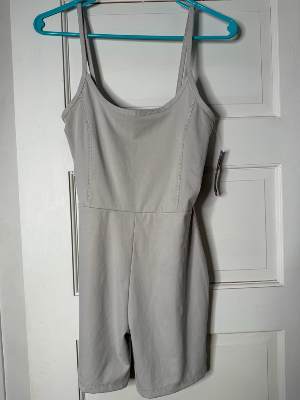 Women's Light Gray Sleeveless Jumpsuit Romper